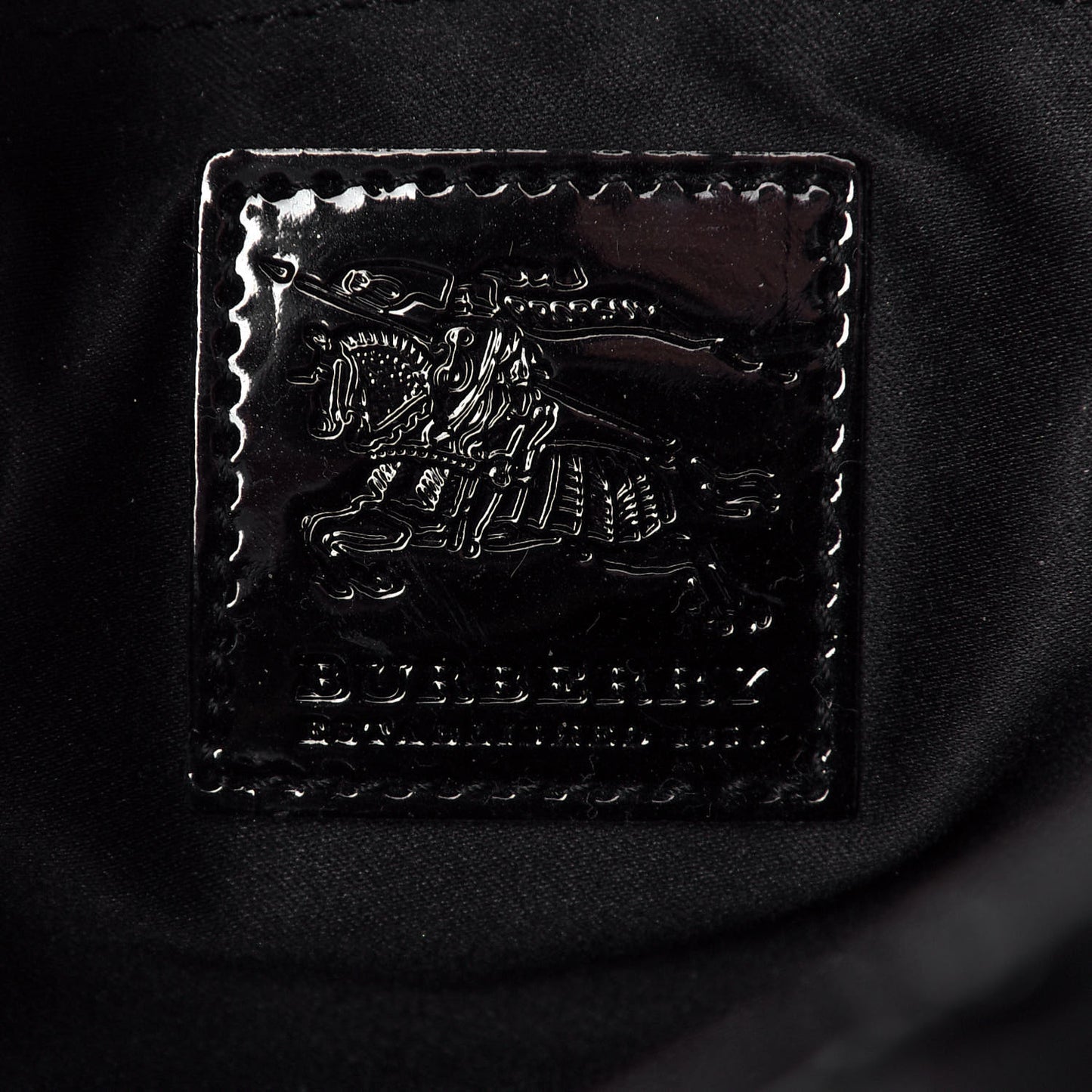 Patent Quilted Mini Manor Tote Black