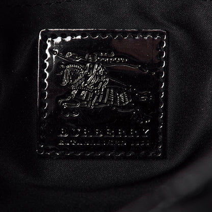 Burberry Patent Quilted Mini Manor Tote Black 6 of 12