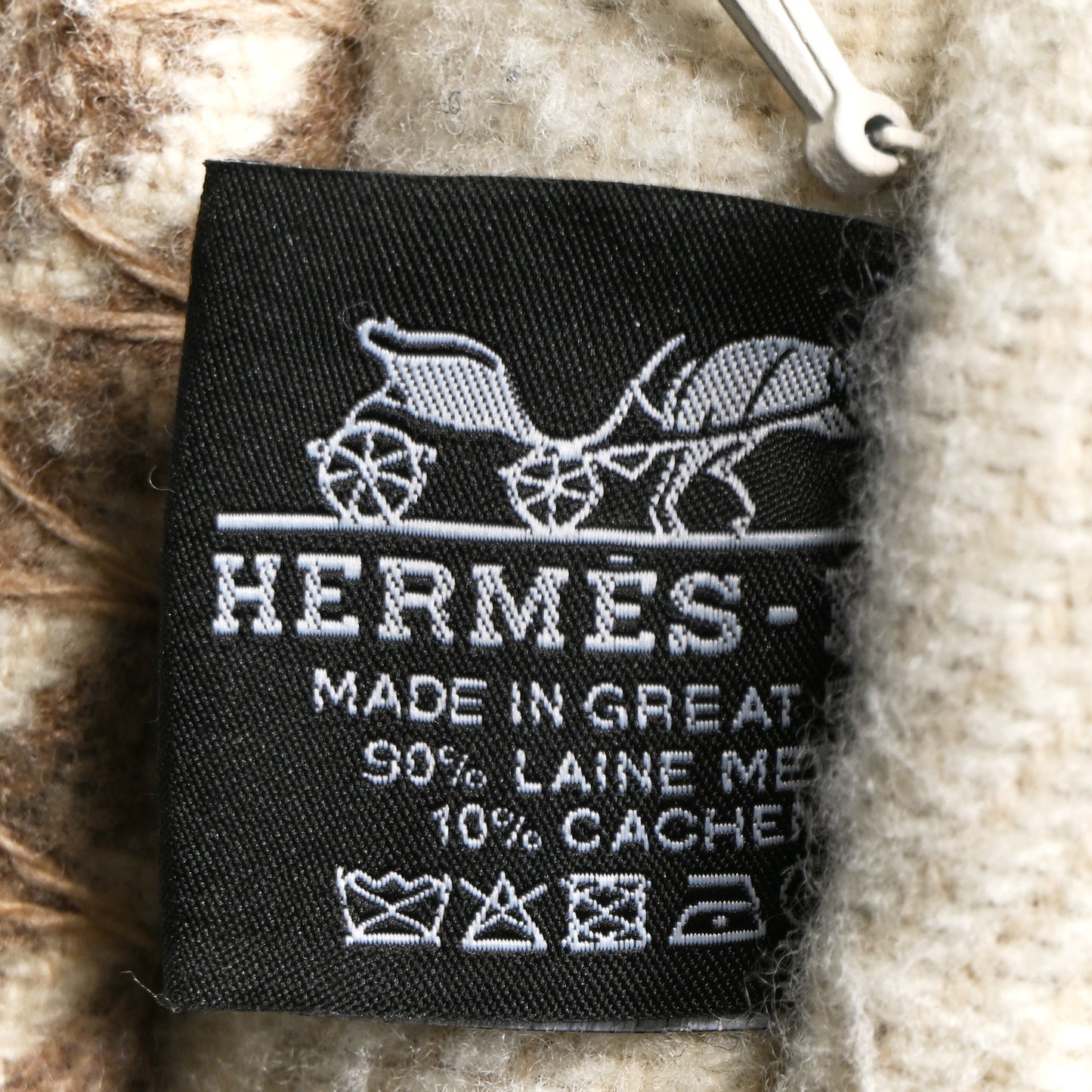 Wool Cashmere H Riviera Pillow Seigle
