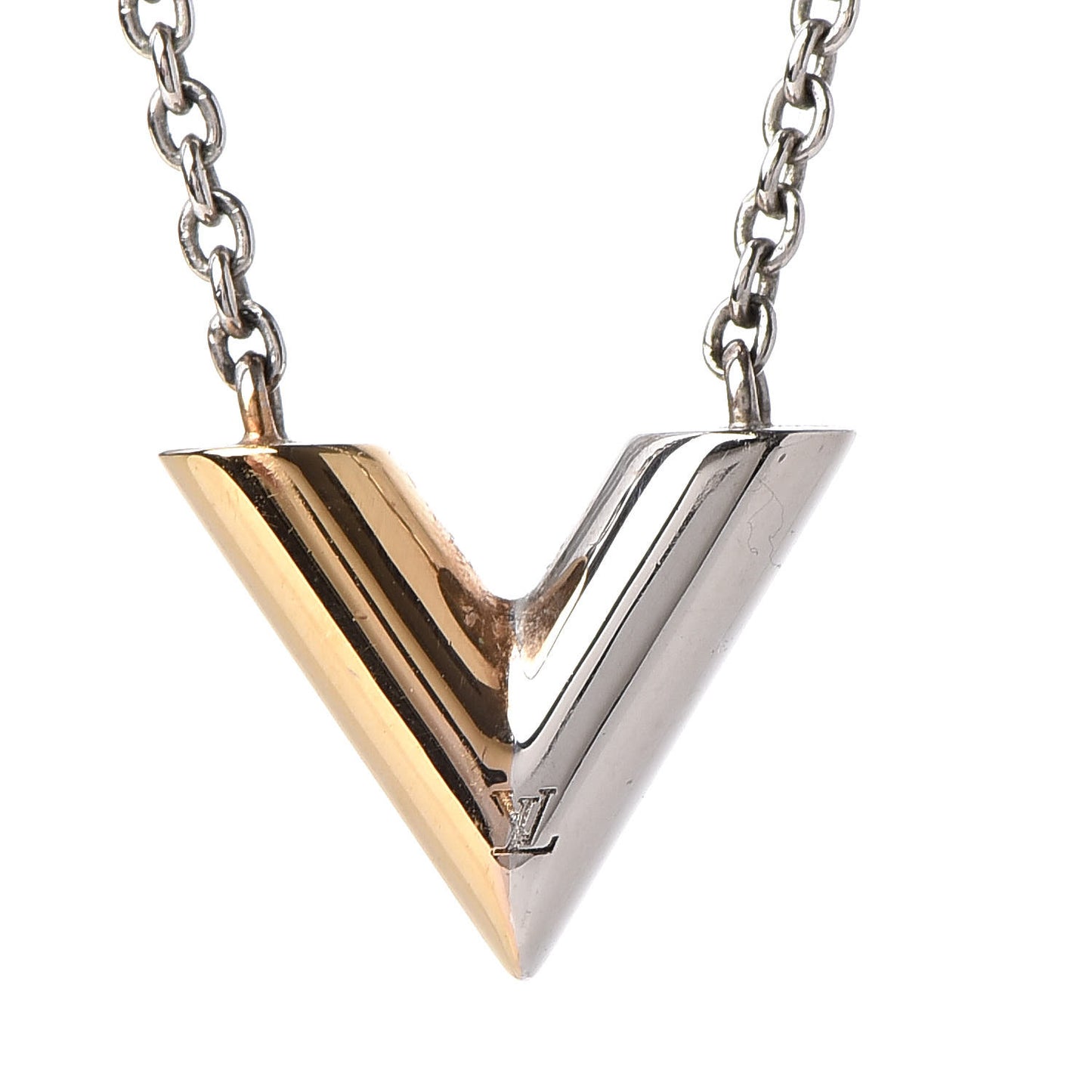 Essential V Necklace Silver