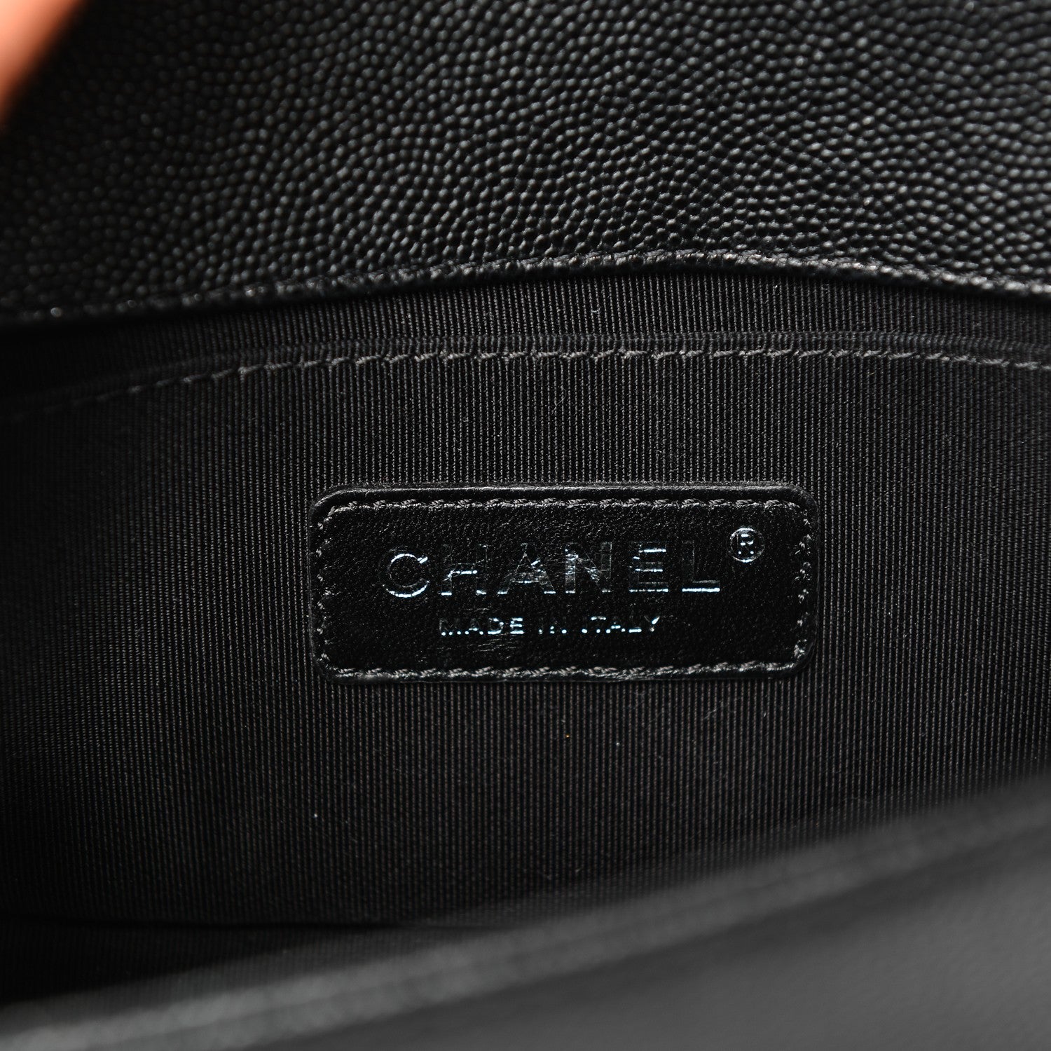 Chanel Caviar Chevron Quilted Small Boy Flap Black 6 of 7