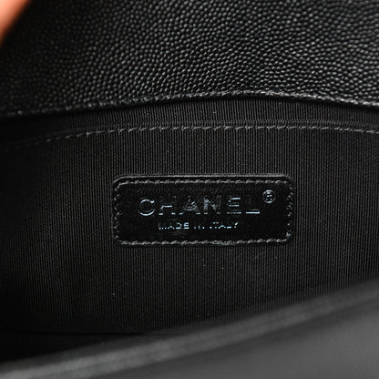 Chanel Caviar Chevron Quilted Small Boy Flap Black 6 of 7