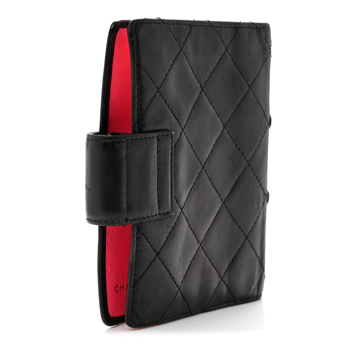 Chanel Calfskin Quilted Small Cambon Agenda Planner Black 3 of 13