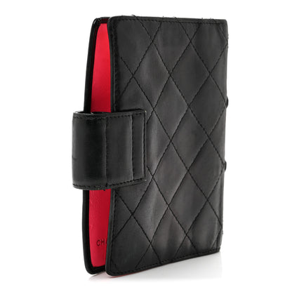 Chanel Calfskin Quilted Small Cambon Agenda Planner Black 3 of 13
