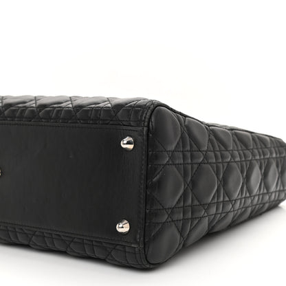 Christian Dior Lambskin Cannage Large Lady Dior Black 8 of 9