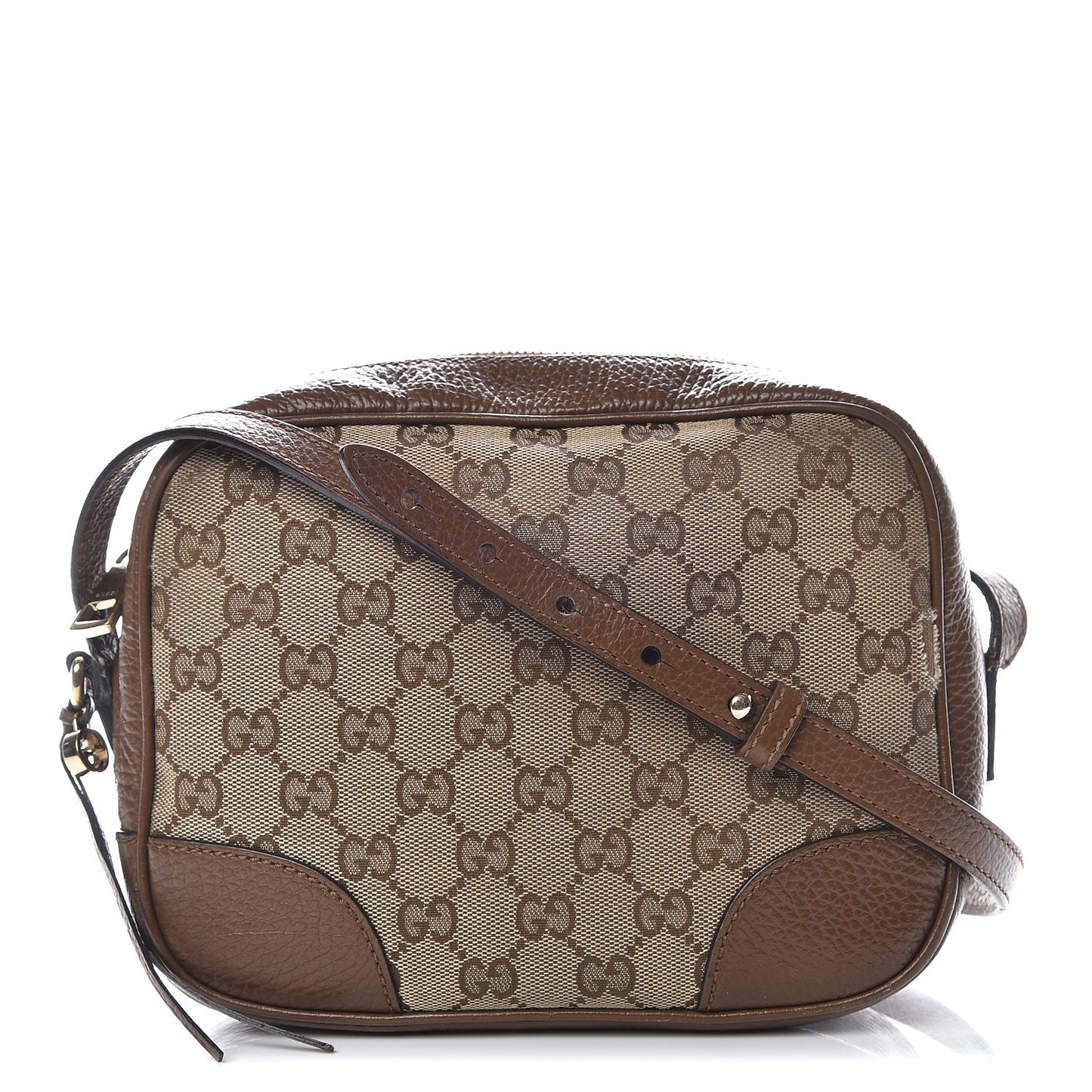 Monogram Mini Bree Messenger Bag Beige Tabacco