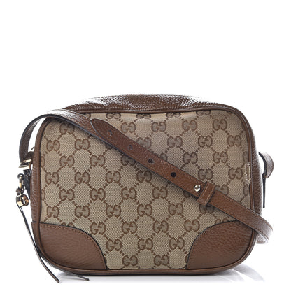 Gucci Monogram Mini Bree Messenger Bag Beige Tabacco 1 of 22