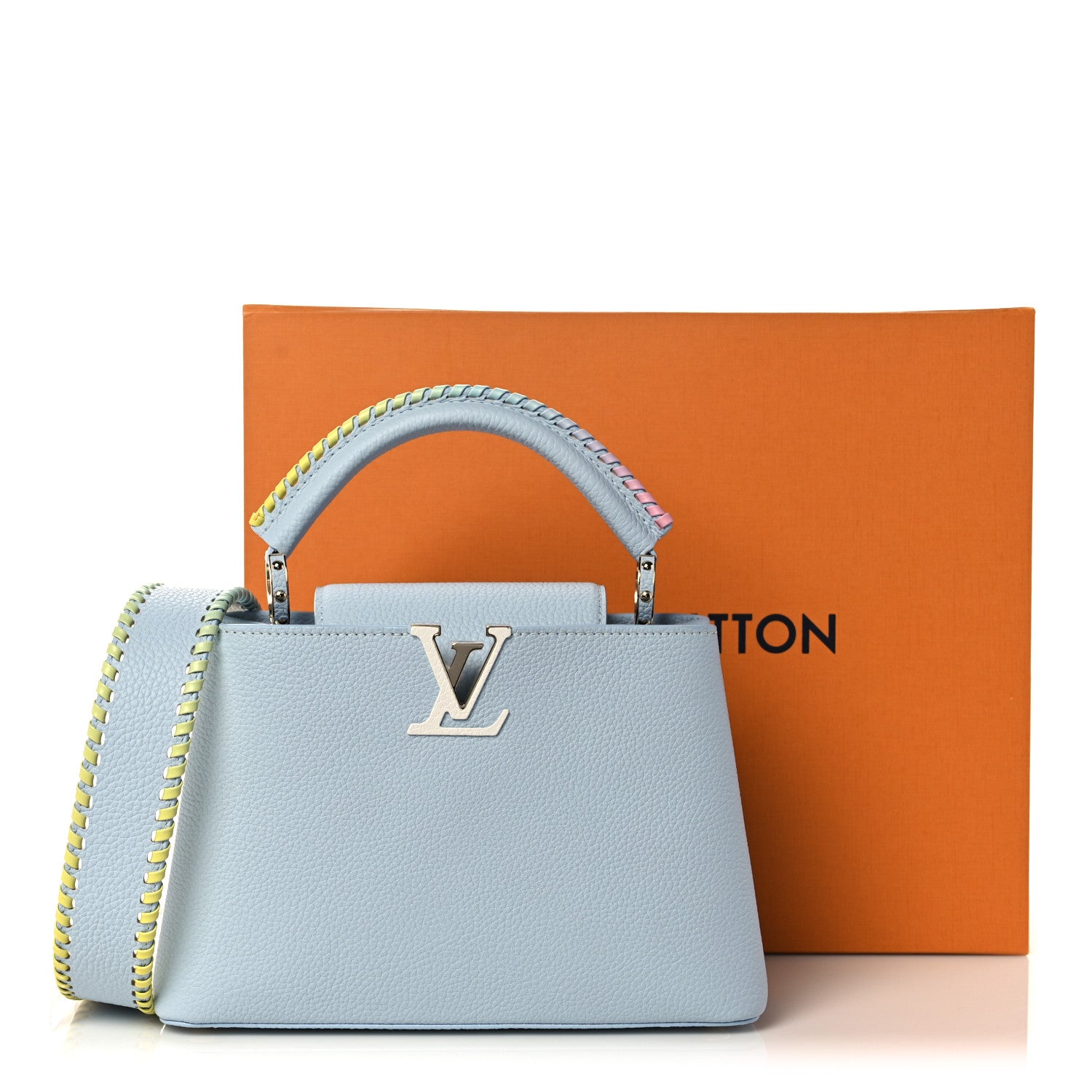 Louis Vuitton Taurillon Capucines BB Wisteria Light Blue 11 of 11