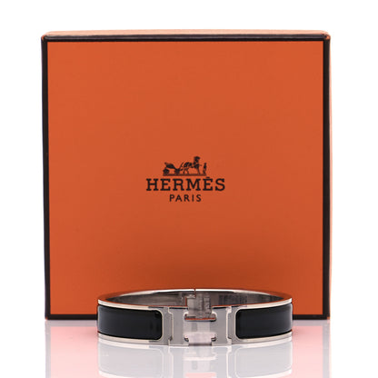 Hermes Enamel Narrow Clic Clac H Bracelet PM Black 6 of 6