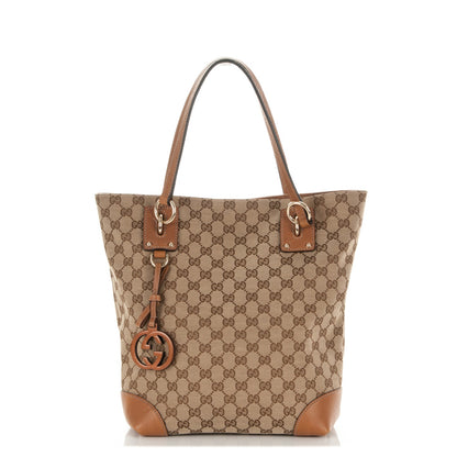 Gucci GG Monogram Medium Charm Tote Light Brown 1 of 7