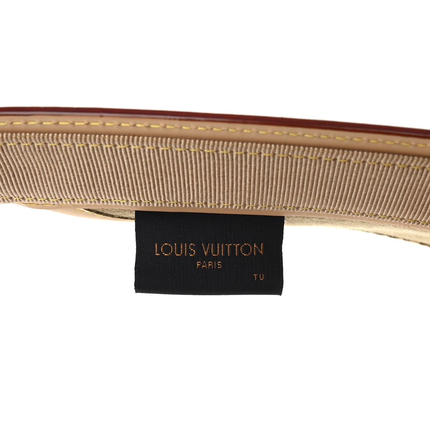 Louis Vuitton Calfskin Raffia Monogram Strawgram Visor Natural 8 of 9