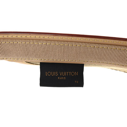 Louis Vuitton Calfskin Raffia Monogram Strawgram Visor Natural 8 of 9