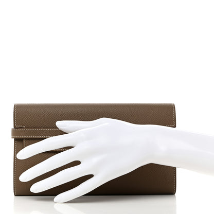 Hermes Epsom Kelly Longue Wallet Etoupe 2 of 8