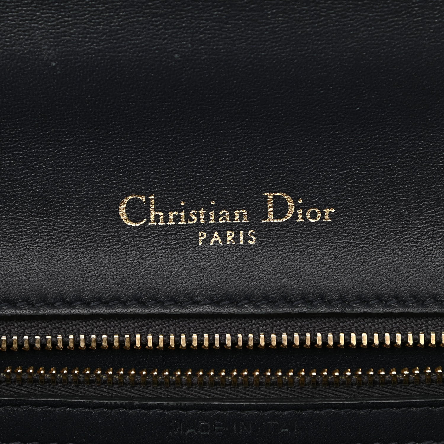 Christian Dior Metallic Patent Micro-Cannage Medium Diorama Flap Bag Gold 6 of 13