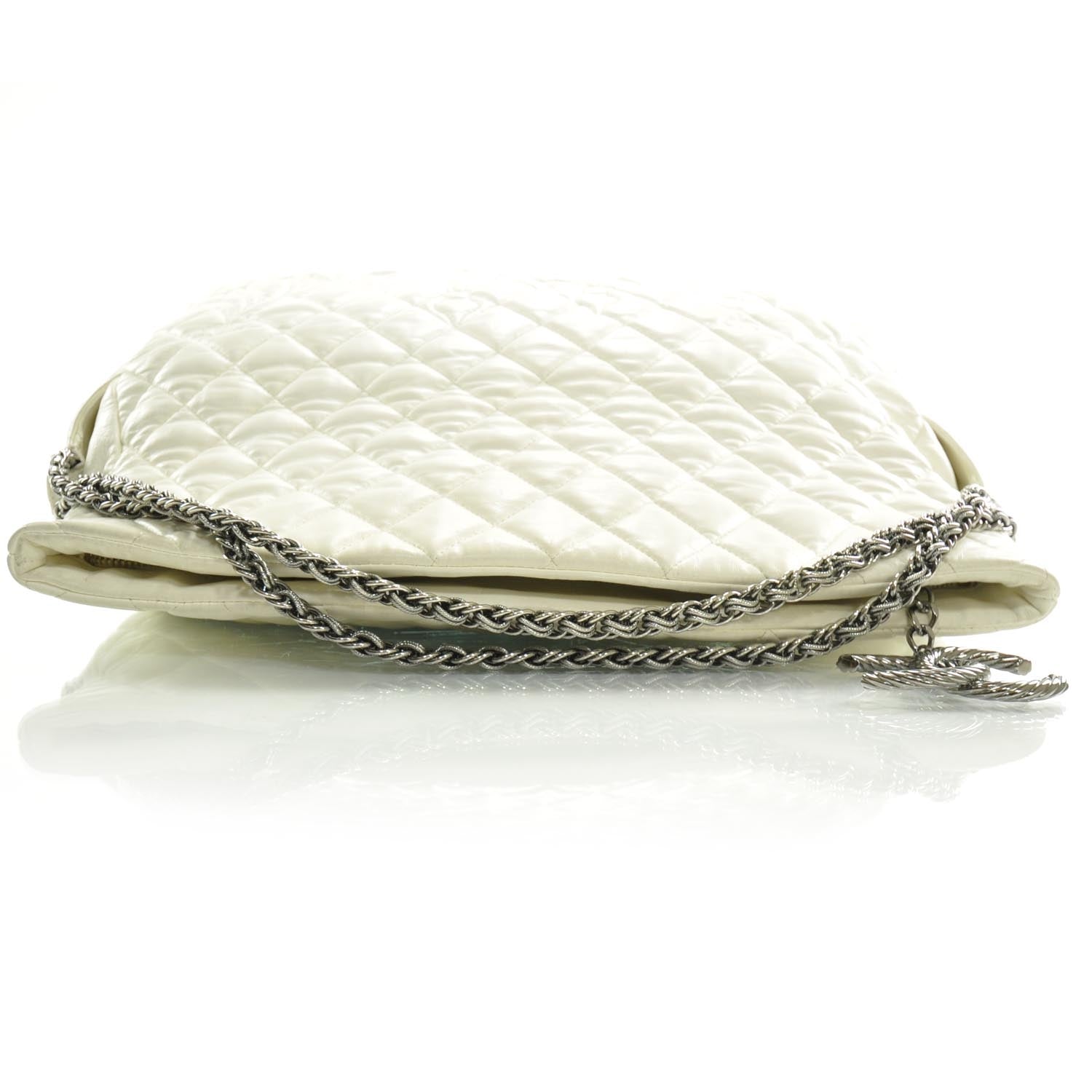 Chanel Lambskin Quilted Large Paris Moscou Red Square Bag Ivory 5 of 9