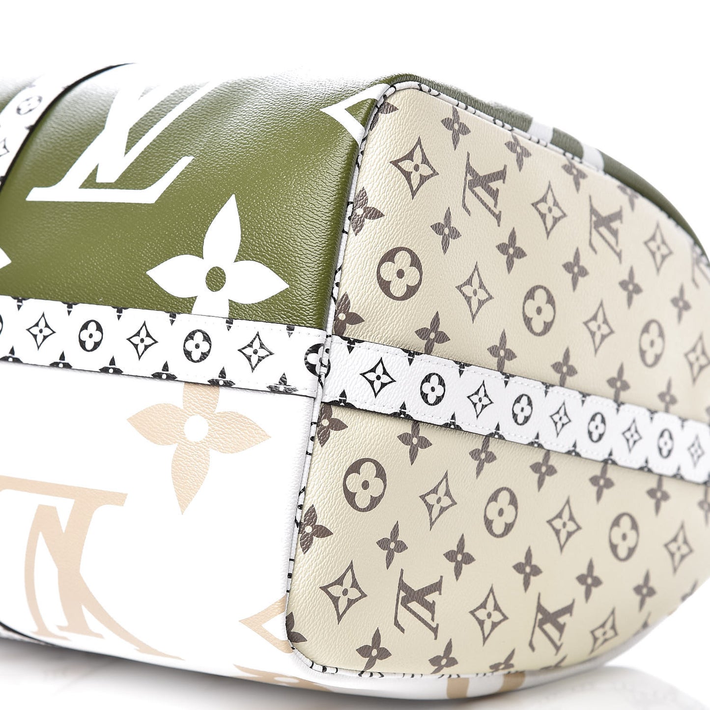 Monogram Giant Keepall Bandouliere 50 Kaki Beige