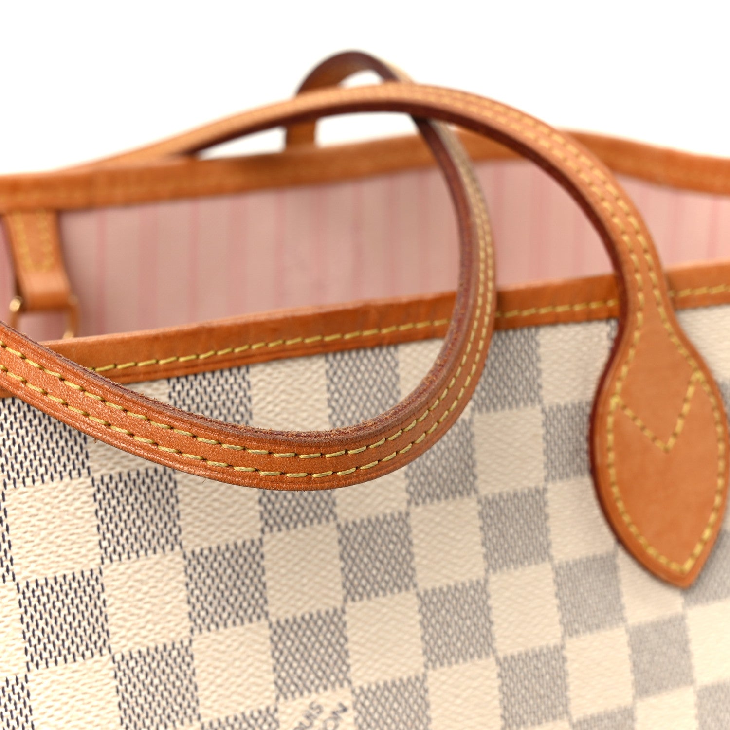 Louis Vuitton Damier Azur Neo Neverfull MM Rose Ballerine 13 of 15
