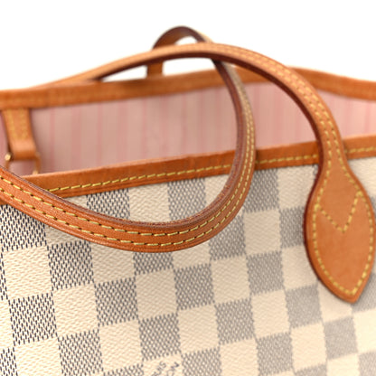 Louis Vuitton Damier Azur Neo Neverfull MM Rose Ballerine 13 of 15