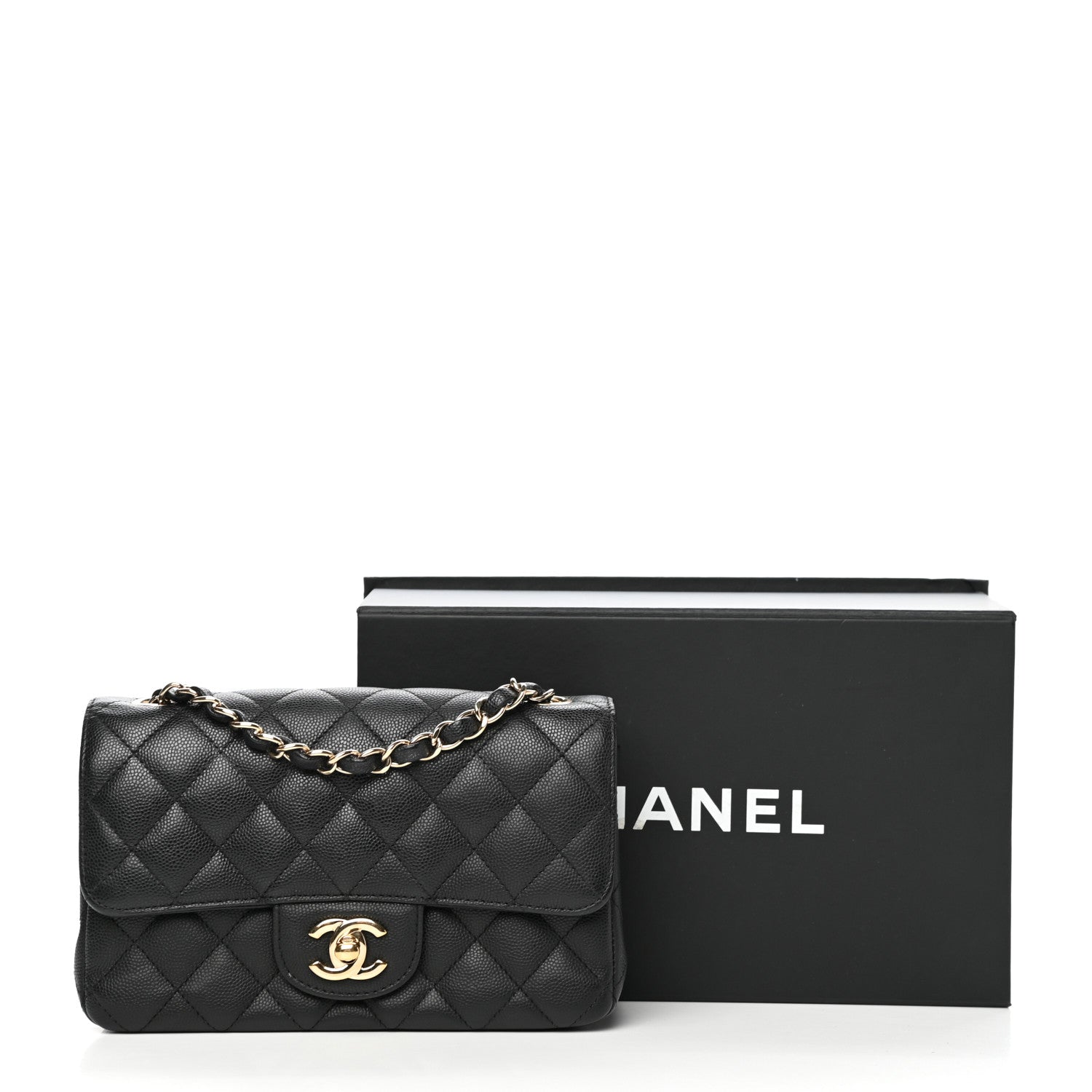 Chanel Caviar Quilted Mini Rectangular Flap Black 12 of 12