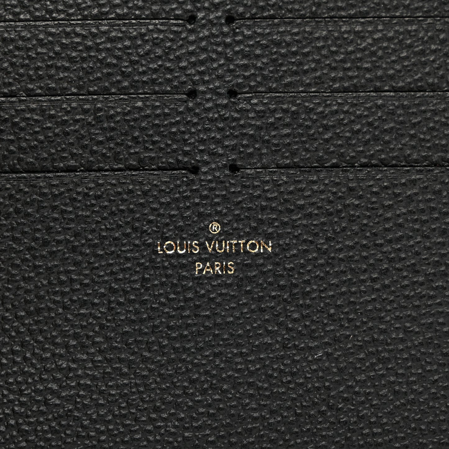 Calfskin Felicie Chain Wallet Card Holder Insert Black