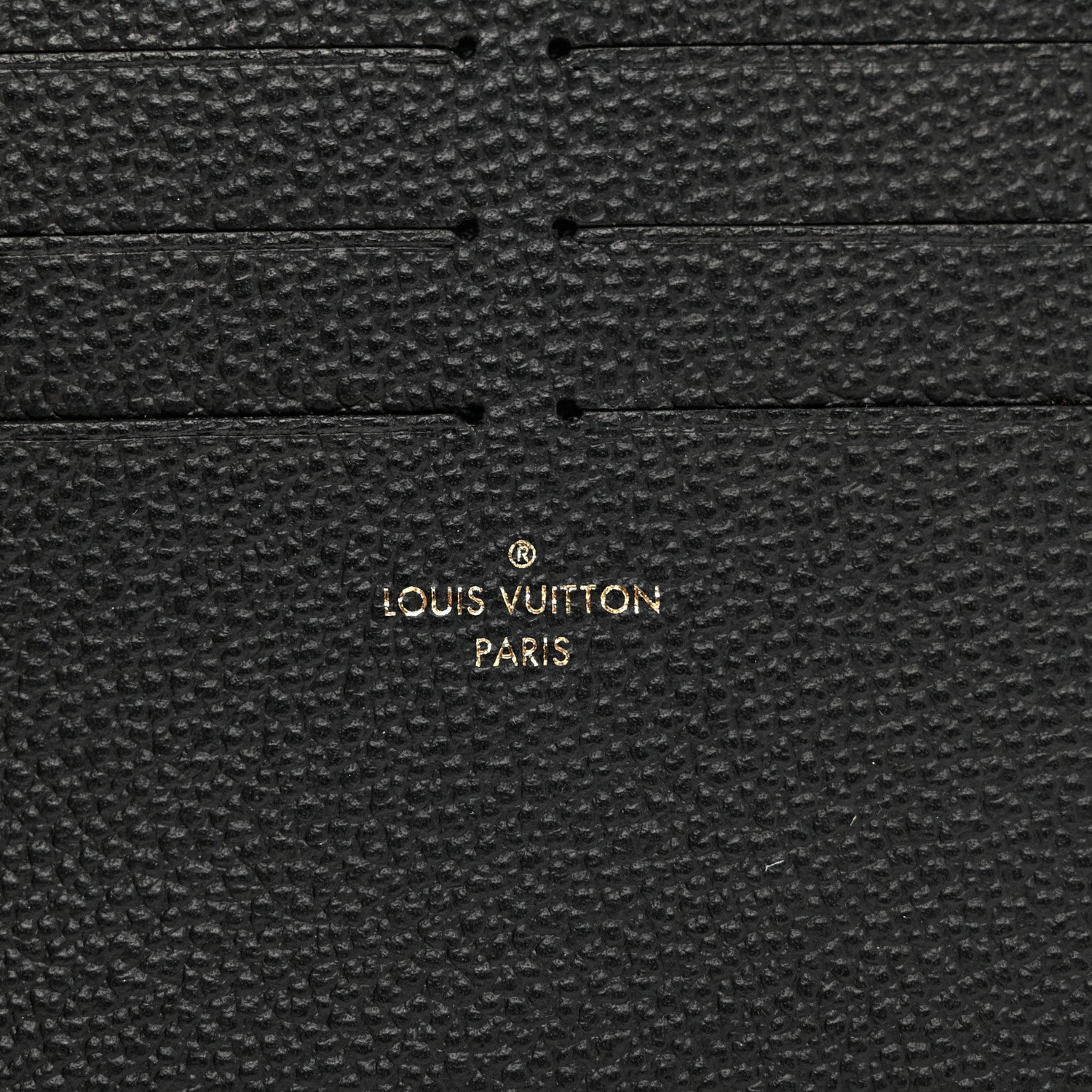 Louis Vuitton Calfskin Felicie Chain Wallet Card Holder Insert Black 5 of 7