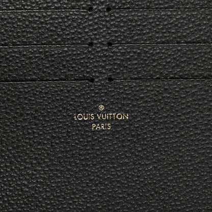 Louis Vuitton Calfskin Felicie Chain Wallet Card Holder Insert Black 5 of 7
