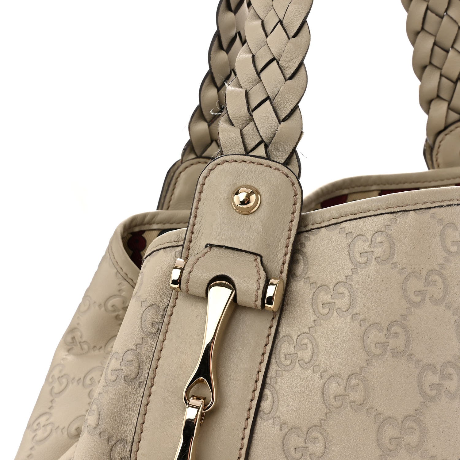 Gucci Guccissima Small Pelham Shoulder Bag Off White 14 of 14