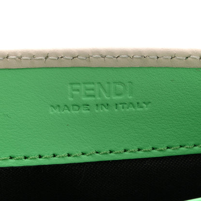 Fendi Vitello King Cruise FF Diamonds Continental Envelope Wallet On Chain Latte Edamame 6 of 11