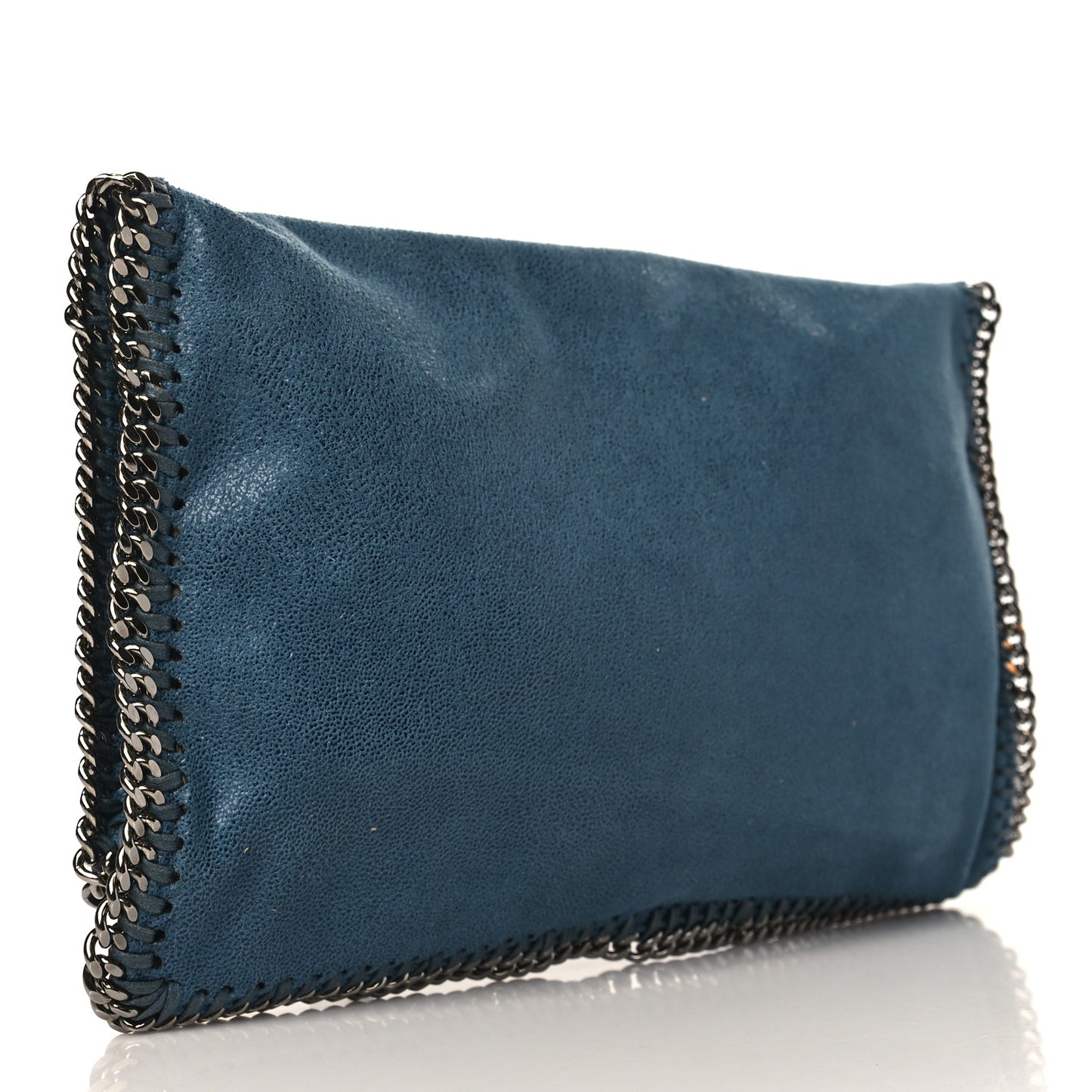 Shaggy Deer Falabella Fold Over Clutch Blue