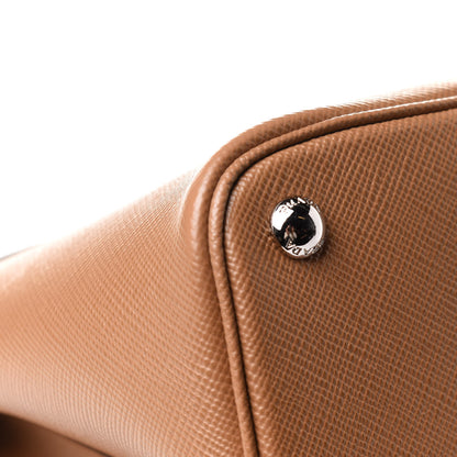 Prada Saffiano Cuir Convertible Top Handle Tote Caramel 12 of 13