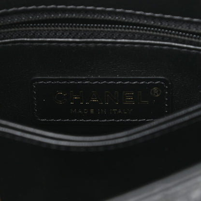 Chanel Calfskin Crystal Quilted Extra Mini Coco Handle Flap Black 6 of 10