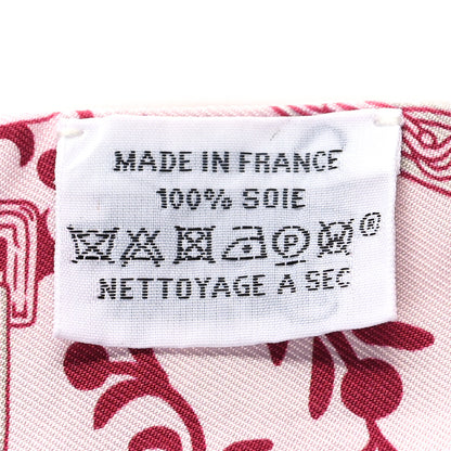 Hermes Silk Etriers Remix Twilly Rose Pale Bordeaux 3 of 4