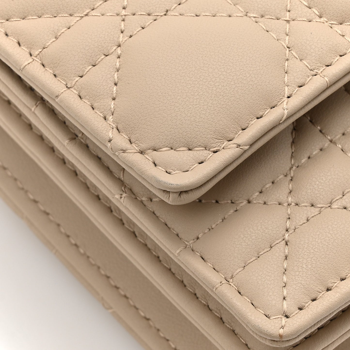Lambskin Cannage Mini My Dior Bag Sand