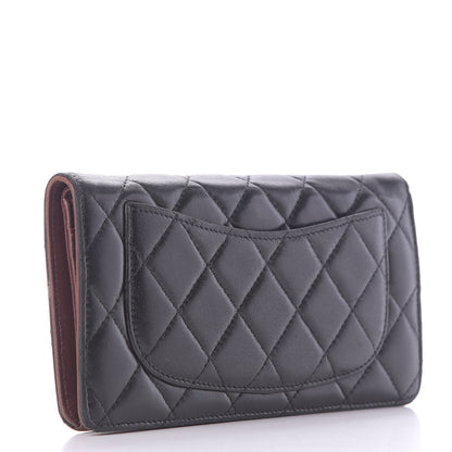 Chanel Lambskin Quilted Yen Wallet Black 3 of 13