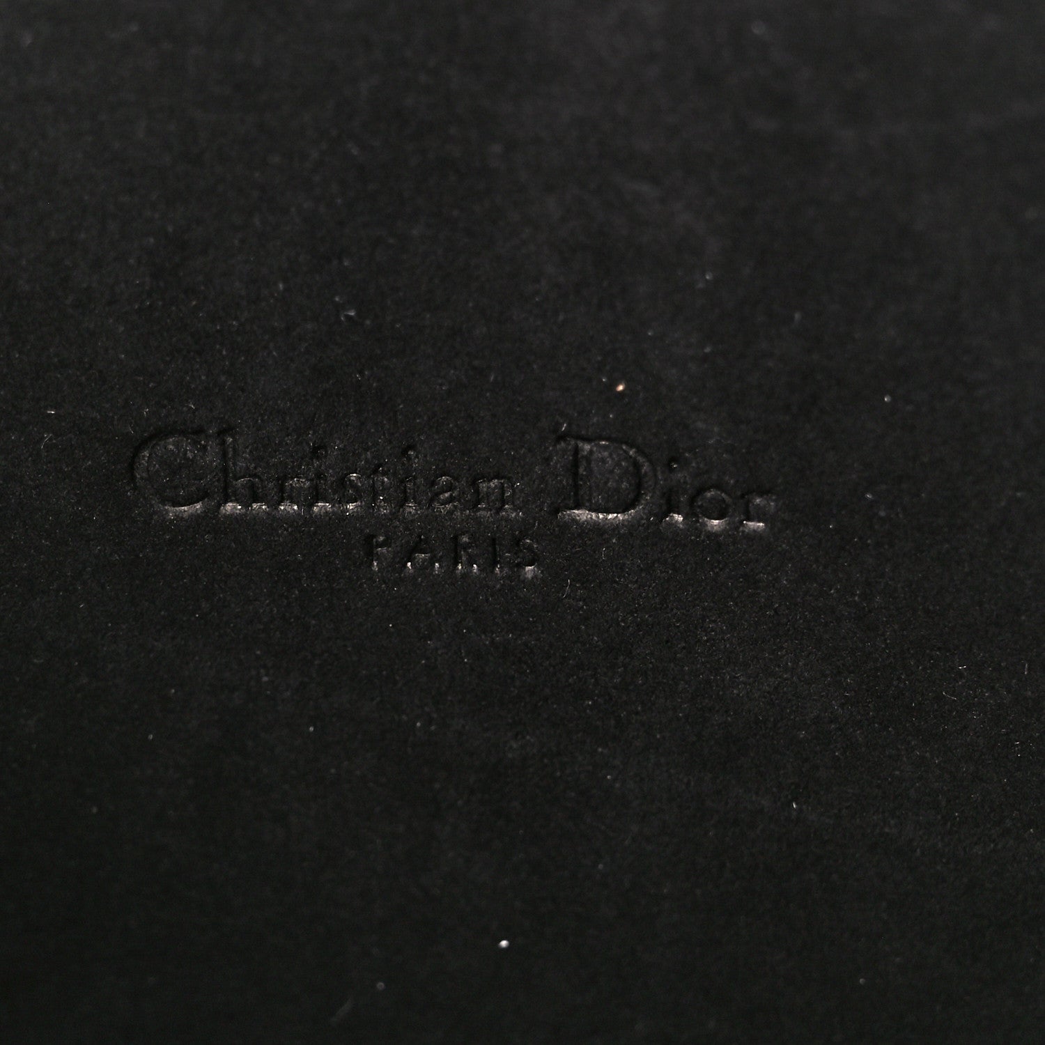 Christian Dior Grained Calfskin Caro Double Pouch Black 7 of 11