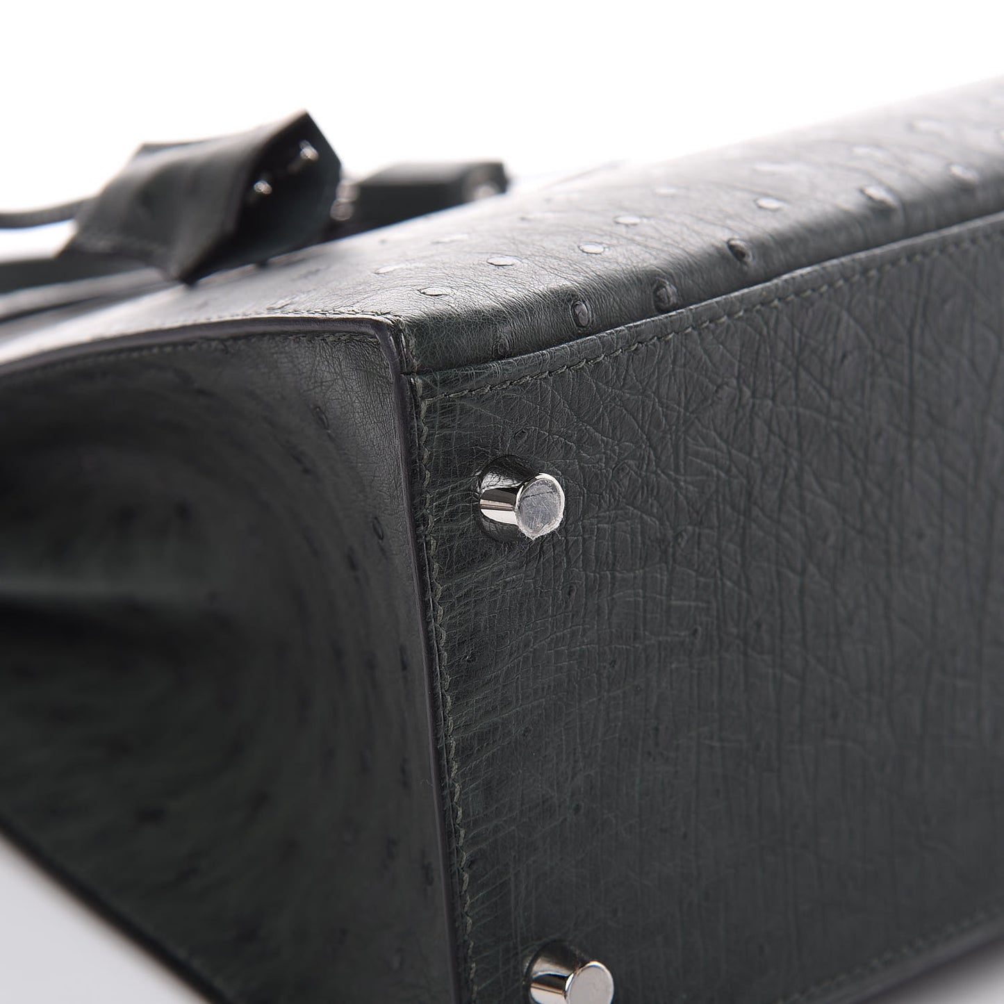 Ostrich Kelly Sellier 28 Vert Titien