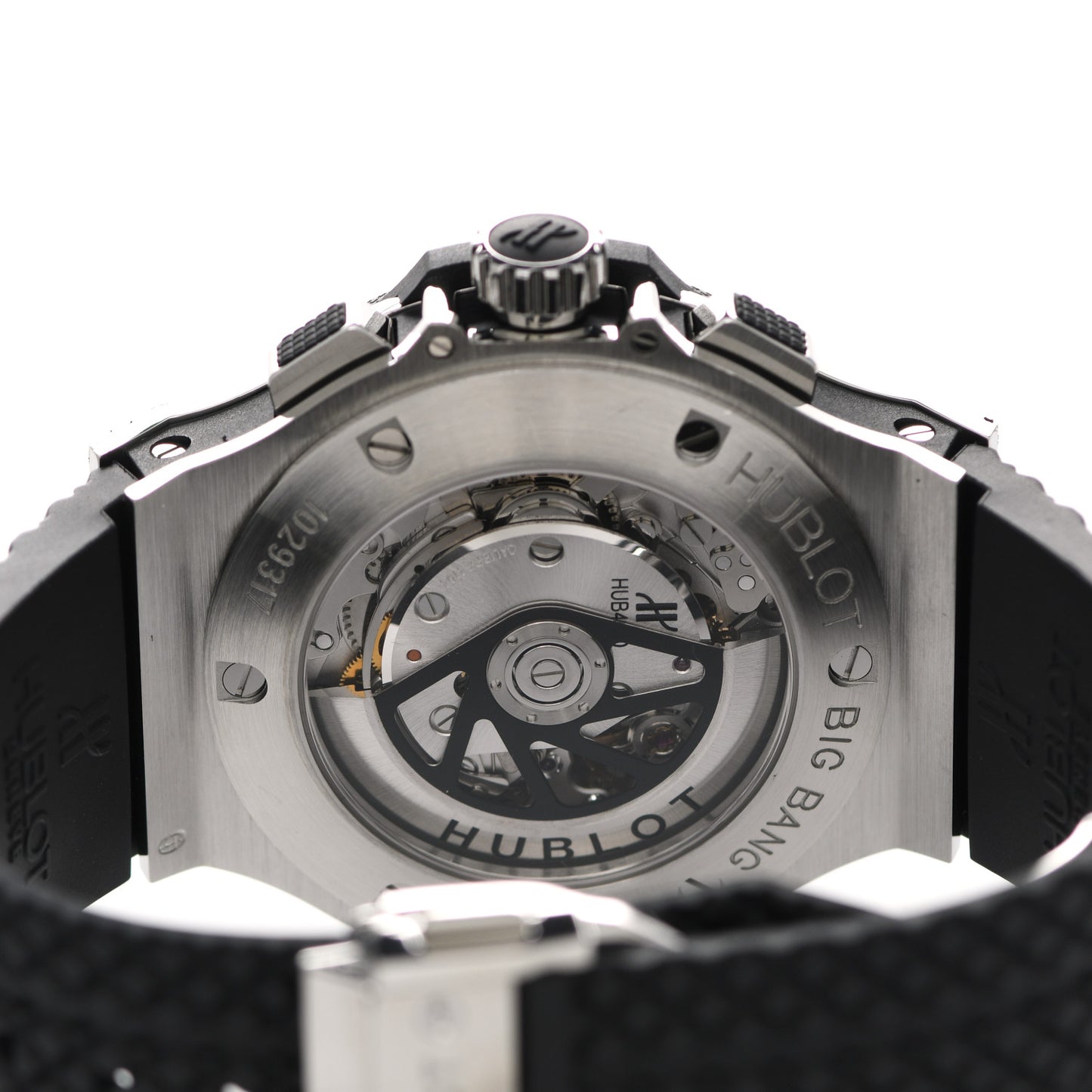 Stainless Steel Ceramic Rubber 44mm Big Bang Automatic Watch Black 301.SB.131.RX