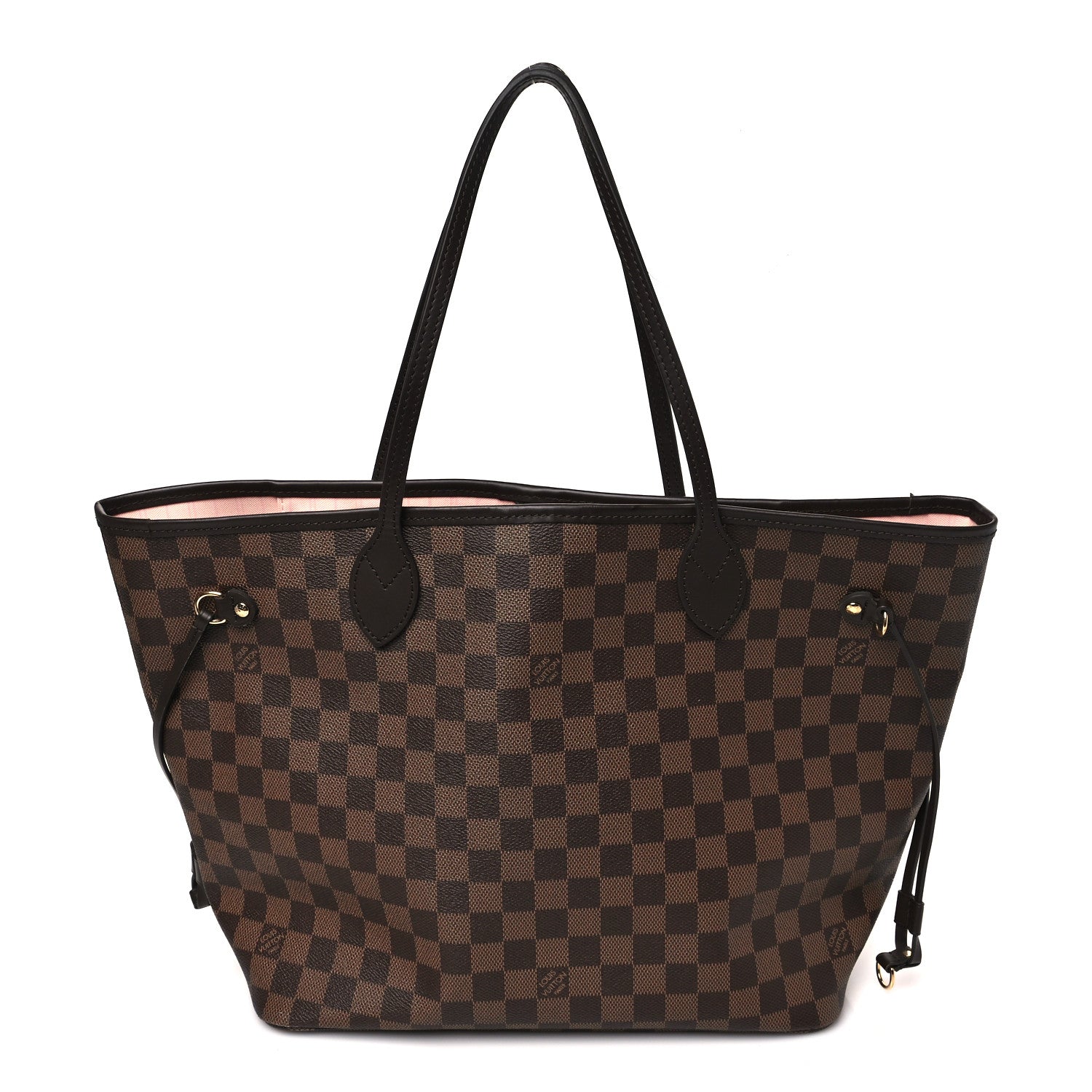 Louis Vuitton Damier Ebene Neo Neverfull MM Rose Ballerine 1 of 10