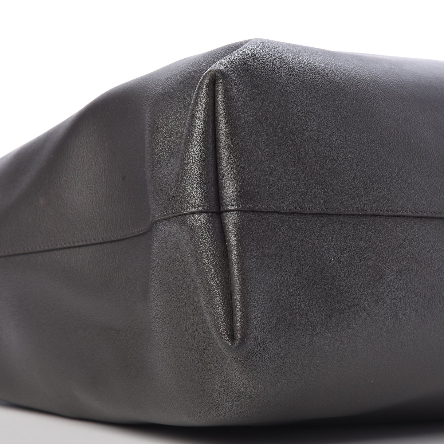 Calfskin Large Shopping Tote Dark Grey