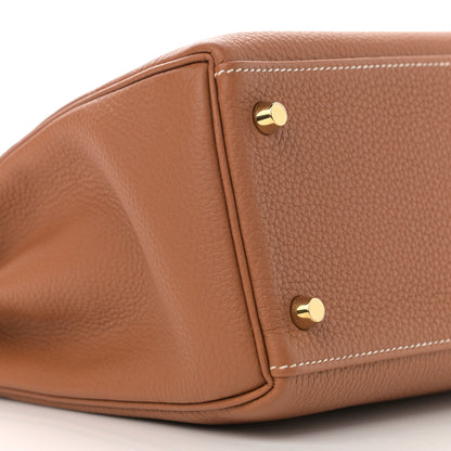 Hermes Togo Kelly Retourne 32 Gold 8 of 10