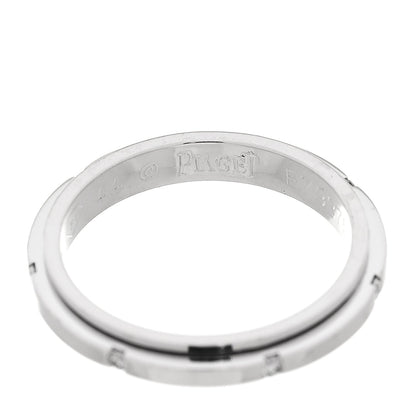 Piaget 18K White Gold Diamond Small Possession Band Ring 44 3 4 of 6