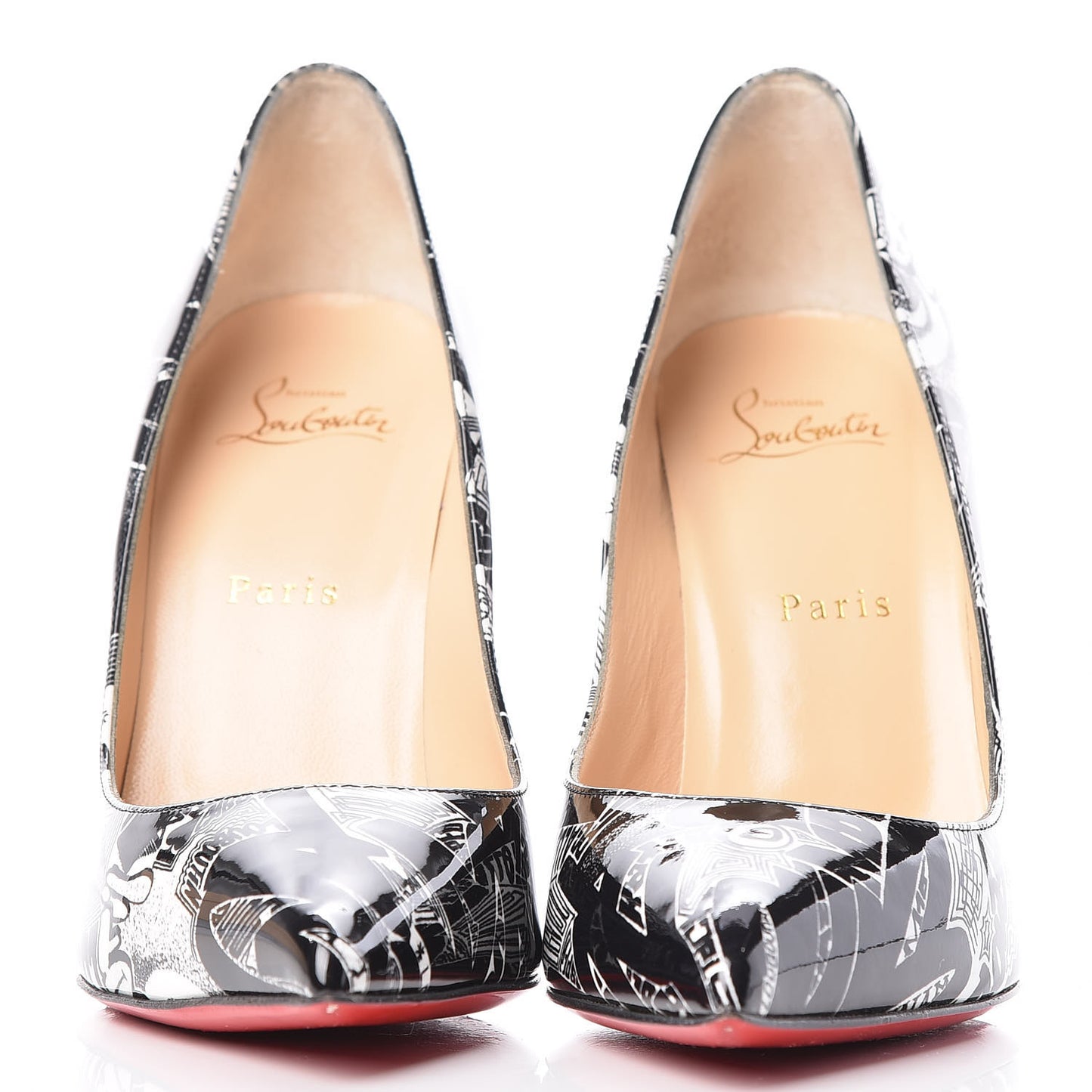 Patent Nicograf Pigalle Follies 100 Pumps 39 Black White