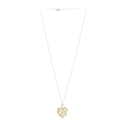 Tiffany 18K Yellow Gold Small Paloma Picasso Olive Leaf Pendant Necklace 3 of 5