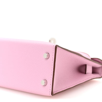 Hermes Epsom Mini Kelly Sellier 20 Mauve Sylvestre 9 of 10