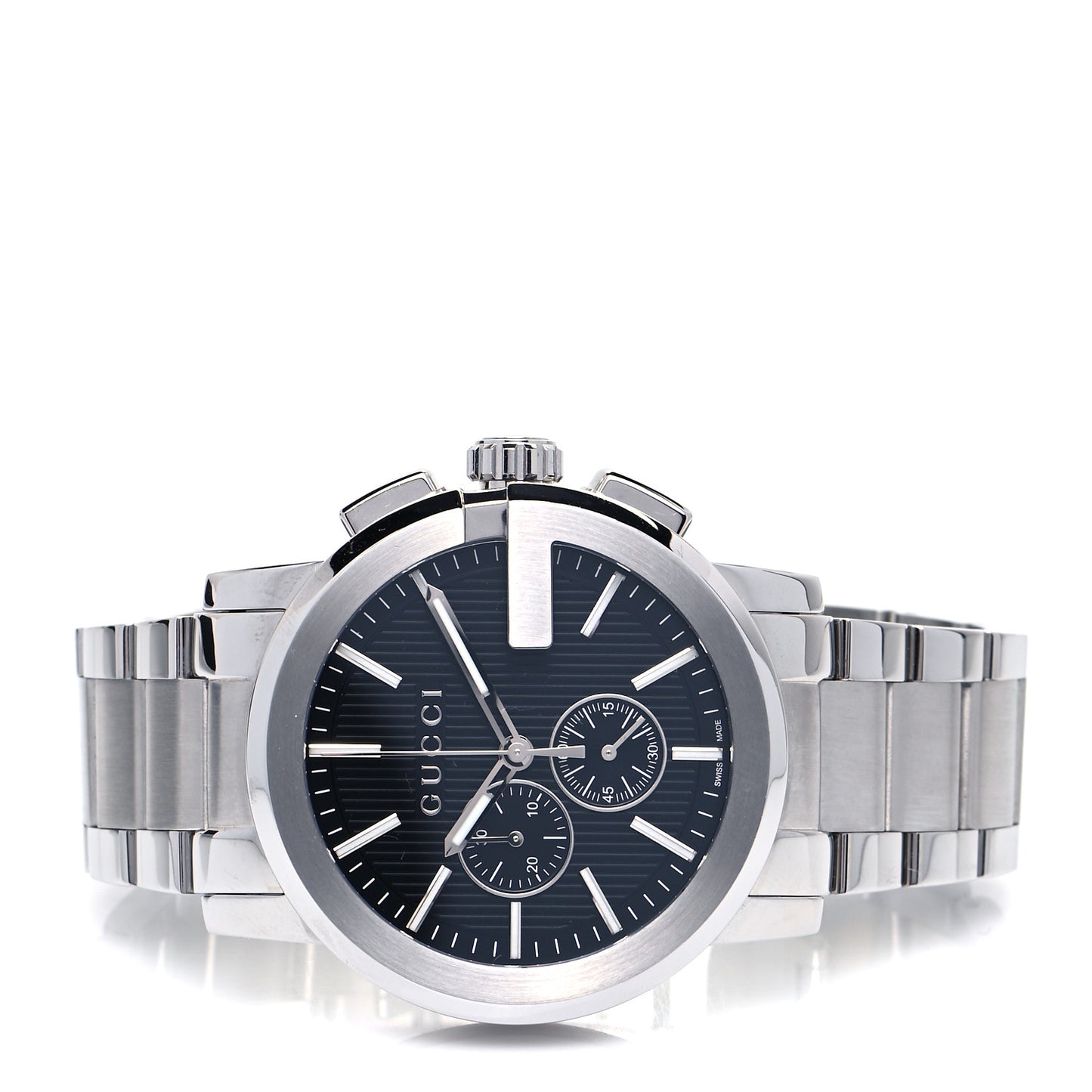 Stainless Steel 44mm G-Chrono Quartz Watch Black