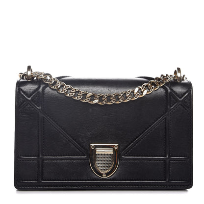 Christian Dior Lambskin Mini Diorama Flap Bag Black 1 of 8