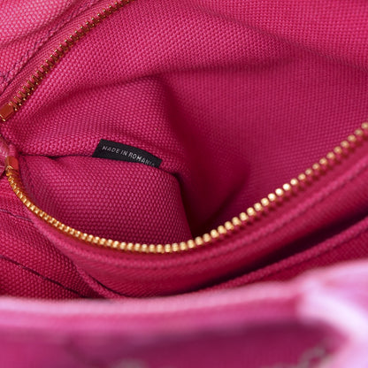 Prada Canapa Small Logo Tote Fuxia 9 of 10