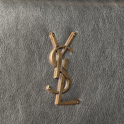 Saint Laurent Metallic Calfskin Medium Classic Monogram Kate Satchel Gold 5 of 5
