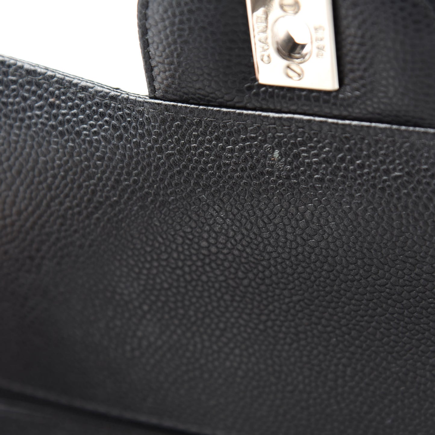 Caviar Quilted Maxi Double Flap Black