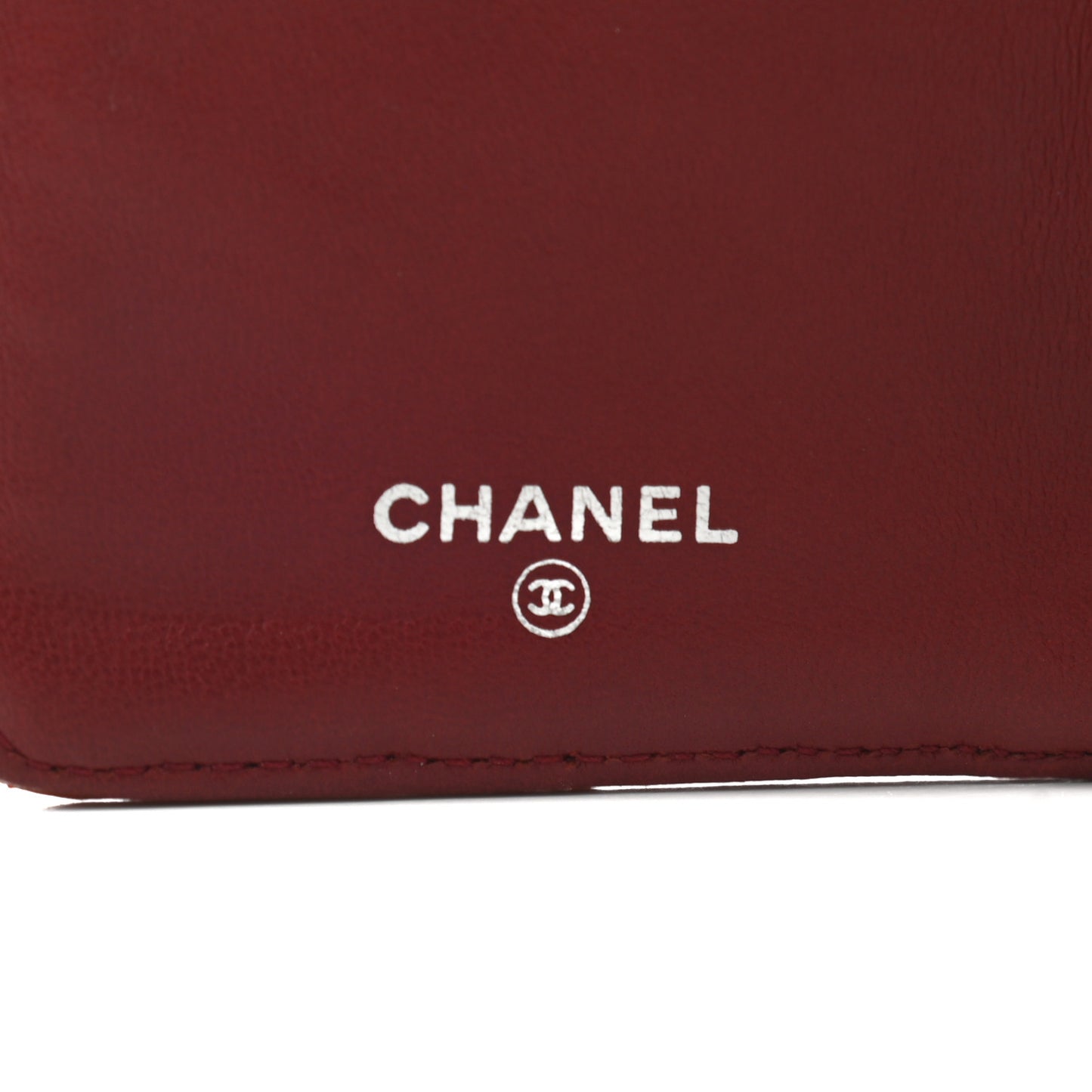 Lambskin Quilted Yen Wallet Orange